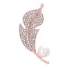 Broche de Folha Clássico Casaco Cardigan Feminino Corpete Xale Pin Atmosférico Estilo Coreano Roupas Elegantes Acessórios de Alta Qualidade