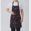 Delantal Ropa de Trabajo Catering Uniforme de Chef Colgante del Cuello Resistente a Manchas Suciedad Delantal Resistente Restaurante Occidental Cafetería Tienda de Postres Pizza