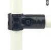 Conector de Tubo Lean 28mm Preto Hj Clamp Peça de Conexão Carrinho de Virar Acessórios de Fixação para Tubo de Aço Inoxidável
