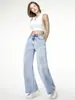 Pantalones de Mujer Personalizados Ropa Elegante Fuente de Fábrica Oem Procesamiento Personalizado de Pequeños Lotes Jeans de Mujer Transfronterizos