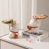 Bandeja Criativa Gato da Sorte Cofrinho Cofrinho Ornaments de Armazenamento para Varanda Decorações para Gabinete de Vinhos da Sala de Estar Presente para Crianças