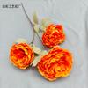 3 flores artificiales grandes de peonía arreglo floral de boda decoración de camino para flores accesorios para sesión de fotos flores artificiales fabricantes de comercio exterior al por mayor