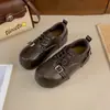Nuevos zapatos planos Mary Jane de suela gruesa que aumentan la altura, colección otoño/invierno 2026, mocasines, zapatos pequeños de piel, zapatos casuales para mujer, piel suave