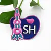 Broches com bordado de logotipo personalizado, feitos sob medida com adesivo 3M na parte traseira, patches de velcro com adesivo termofusível e patches de tecido bordados personalizados
