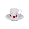 Nueva Serie Tianmei Vajilla, Platos Estilo Occidental, Platos de Postre de Porcelana de Hueso, Tazas de Café, Platos Planos para Filete de Hotel Cereza de Gama Alta