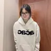 Moletom com Capuz Bordado de Letras Pesadas 2026 para Homens, Corte Solto, Forrado com Fleece, Espessado, Estilo Casal Outono e Inverno, Moletom de Marca Tendência