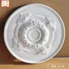 Placa de lámpara de PU francesa, sencilla, redonda, con forma de techo, lámpara de techo, base de lámpara de piscina, soporte de lámpara, disco de yeso de imitación, placa de flores