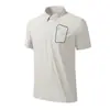 Polo Transpirable de Manga Corta con Tacto Frío de Seda de Hielo Nuevo Modelo 2026 Verano Unisex Protección Solar Camisa Superior con Media Cremallera