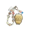Nueva Cadena para Teléfono Móvil Llavero Colgante para Bolso Cadena de Cuentas Oro Puro 999 Chiikawa Usachi Ikaawa
