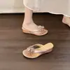 Chinelos Fogos de Artifício com Strass para Mulheres, Moda de Verão, Suave e Elegante, Solado Plataforma, Chinelos Cuña Antiderrapantes para Praia