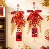 Colgantes Decorativos para Puerta para Fiesta de Inauguración, Colgantes de Cadena de Frutas Rojas, Decoraciones de Caqui, Montaje de Ambiente para Casa Nueva