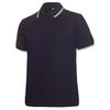 Camisa Polo de Manga Corta con Cuello de Solapa Color Sólido King 1Ac04 Teñido en Hilo CVC Ropa de Trabajo Camisa Publicitaria Estampada con Logo