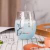 2026 Nuevo Modelo Vaso de Vidrio que Cambia de Color con Sensor de Frío, Edición Limitada del Año del Caballo Vaso Grande con Forma de Barriga, Vaso que Cambia de Color de Regalo Promocional de Año Nuevo