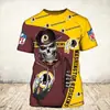 Camiseta Masculina 2023 Estação Independente Europeia e Americana Amazon Time de Rugby NFL Moda Masculina Esportiva Camiseta de Manga Curta