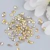 Accesorios de arte para uñas mini de circonita súper brillantes de moda, pedrería esmeralda ultra brillante de fondo plano para uñas postizas