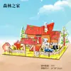 Puzzle de Madera 3D de Gran Venta Modelo de Edificio Antiguo Juguete Educativo de Ensamblaje Manual Adorno para Puestos Callejeros