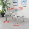Escuela, estudiante, empleado, fábrica, obra, cafetería, mesas y sillas de comedor combinadas para 4, 6 u 8 personas, mesas y sillas de comedor de acero inoxidable para entradas de supermercados