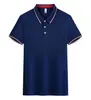 Camisa POLO de Seda de Gelo Roupa de Trabalho Camiseta Verão Uniforme de Grupo da Empresa Roupa de Trabalho Manga Curta Camisa Cultural Estampa de Logo