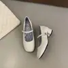 Sapatos Mary Jane com Salto de 4CM para Mulheres, Novo Outono 2026 Estilo Francês, Sapatos da Moda com Tira Única para Combinar com Saias