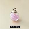 Colgante de Bola de Cristal de Vidrio de Arena Luminosa de Diamante Suelto Transparente de Colores Colgante para Pendientes Pulsera Bolsas Llaveros DIY