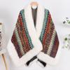 Chal de piel para novia transfronterizo europeo y americano para mujer 2026 Otoño e Invierno Nuevo Vintage Étnico Bufanda Chal de Piel Sintética de Zorro