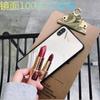 Funda con espejo de maquillaje para iPhone 16, funda con espejo acrílico de imitación de vidrio para iPhone 14 Pro, funda con espejo para iPhone 7 Plus