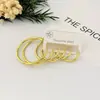 Novo Conjunto de Brincos Argola Estrela Transfronteiriços para Mulheres, Brincos Argola Florais Exagerados de Nicho da Moda, Brincos Elegantes Estilo Europeu e Americano