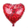 Globo de película de aluminio en forma de corazón de 18 pulgadas para boda de San Valentín, anillo de diamantes, decoración de confesión de San Valentín, globo para fiesta al por mayor