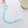 Comercio Exterior Peluca Infantil Trenza Retorcida Banda para el Cabello Banda Elástica Cola de Caballo Gradiente Colorida Niña Pequeña Se Puede Trenzar para Alargar el Cabello