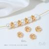 Preservação de Cor Folheado a Ouro 14K Fio Korean Ball Knotted Enrolado em Fio Contas Espaçadoras Artesanal DIY Pulseira Colar Acessórios de Joias com Contas Materiais