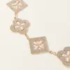 Cadena de Cintura de Metal con Trébol Transfronteriza Moda Simple Delgada Cadena para Cintura con Vestido Vestido Traje Cadena Decorativa