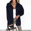 2026 Amazon Otoño e Invierno Transfronterizo Abrigo de Lana Elegante para Mujer de Manga Larga Color Sólido Solapa Abotonado con Cinturón