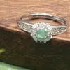Anillo Versátil Nuevo Chino Fresco de Jadeíta Birmana Natural Grado A para Mujer, Estilos Diversos, Artículo 9053