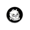Estilo Gótico Oscuro Europeo Insignia Redonda de Aleación Calavera Gato Negro Halloween Dibujos Animados Estilos Mixtos Accesorios de Broche