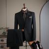 Traje a rayas de talla extragrande, traje para hombre, traje informal de negocios para banquete, vestido de boda, traje formal profesional, traje para hombre