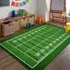 Alfombra para campo de fútbol suelo alfombrado sala de estar dormitorio césped artificial verde tema deportivo alfombrilla decorativa disposición alfombra de suelo para campo de fútbol