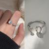Anel de combinação criativa distintivo Nova moda feminina Retro ins Light Luxury Finger Ring