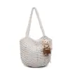 Bolsa de Palha Trançada Vazada para Mulheres 2026 Primavera Nova Tendência Moda Bolsa Tote Grande Capacidade Bolsa de Viagem Férias