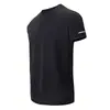 Comercio Exterior Transfronterizo de Ultramar Verano Hombres Color Sólido Secado Rápido Deportivo Manga Corta Holgado Running Montañismo Ocio Camiseta Moda