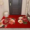 Novo Tapete de Chão Tridimensional Floral de Terra de Diatomáceas para Entrada, Capacho Decorativo, Absorvente de Água, Secagem Rápida, Tapete Antiderrapante