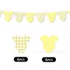 Roupas de Macacão Xadrez para Chá de Bebê Menino e Menina Transfronteiriças com Decoração de Bandeira Adereços para Festa de Primeiro Aniversário