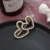 Estilo Japonés y Coreano Ins Amor Celebridad Cibernética Horquilla Diosa Lado Clip de Perlas Tocado Clip para Flequillo Clip de Una Palabra Accesorios para el Cabello