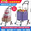 Carrito de compras para el hogar, carrito pequeño de arrastre, carrito de compras, carrito silencioso, cesta de verduras plegable, carrito de mano, carrito portátil para personas mayores