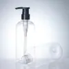 Suministro Directo de Fábrica 300ml Transparente Hidratante Plástico para Mascotas Botella Vacía Botella Dispensadora de Líquido con Bomba para Gel Desinfectante de Manos