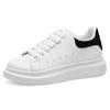 Nuevos Zapatos Blancos Mcqueen Primavera 2024 para Estudiantes Mujeres Versión Coreana Suela Gruesa Aumentador de Altura Zapatos Casuales para Mujeres Zapatos de Celebridad de Internet para Mujeres C06
