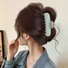 Pinza de tiburón extragrande con un toque de alta gama, pinza para el cabello exquisita y robusta para la parte posterior de la cabeza, adecuada para cabello grueso