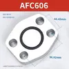 Placa ciega con brida hidráulica AFC Acero al carbono Placa ciega con brida dividida SAE JB/ZQ4187-97 Sello de ranura para junta tórica