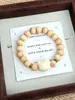 Pulsera de amistad KT cat con tono de madera dulce y lechoso, nuevo estilo chino de dibujos animados de gatito, regalo DIY para novia