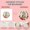 Kit de Bordado para Pássaros Pequenos em uma Gaiola, Estilo Nórdico, Decoração de Sala de Estar Ins, Arte de Parede DIY Feita à Mão, Atacado do Fabricante
