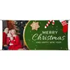 Banner de Natal da Amazon Tema Festivo de Boneco de Neve Decoração de Evento Pano Pendurado para Arranjo de Festa Banner de Natal